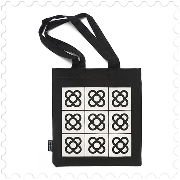 Tote Bag Panot de Barcelona black