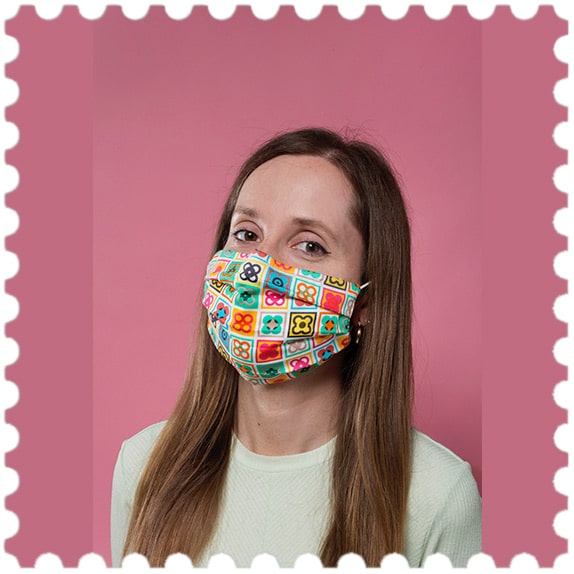 Face Mask Barcelona Flowers B de Barcelona B de Barcelona