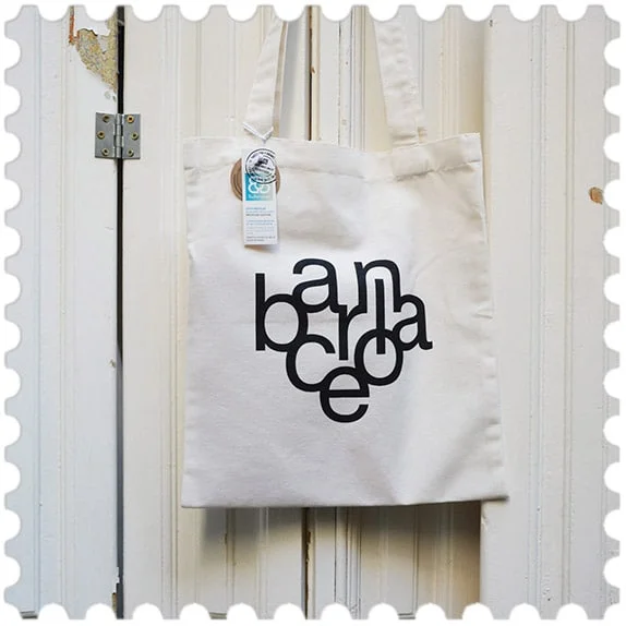 Tote bag Barcelona blanca