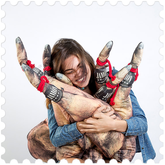 Cojín jamón ibérico B de Barcelona